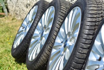 Alu kola 5x108 R17 - originál FORD (zánovní zimní pneu 9 mm) - 7