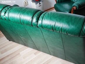 Luxusní kožená sedací souprava 3 + 1 + 1 - 7