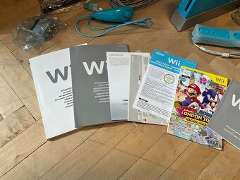 Nintendo Wii Modrá limitka Mario Sonic London Olympic 2012 - 7