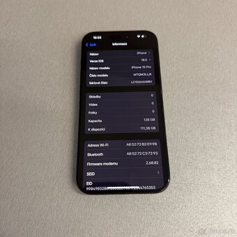iPhone 15 Pro 128GB černý, pěkný stav, 12 měsíců záruka - 7