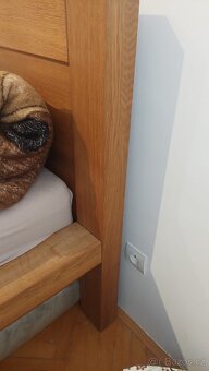 Manželská postel z dubového masivu - 7