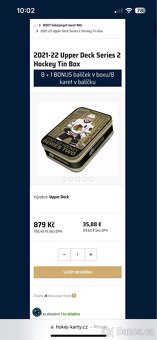 Nhl 2021-2022 Upper Deck Series 2 originální Tin Box nová - 7