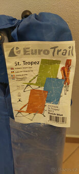 Plážové křeslo St.Tropez modré - set 4ks - 7