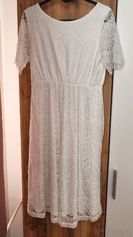 Bílé těhotenské/ kojící šaty Bonprix - 7