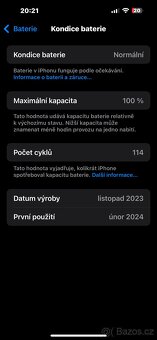 Vymenim iphon 15 pro max 256gb top stav - 7
