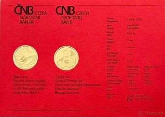 VZÁCNÁ AU ZLATÁ MINCE 2500 KČ KLEMENTINUM - Observatoř BK - 7