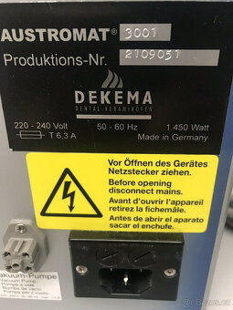 Keramická pec Dekema Press-i-dent - 7