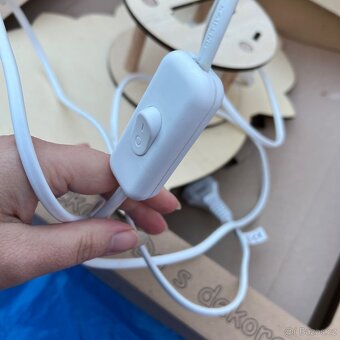 Nástěnná lampička krtek v peřince - 7