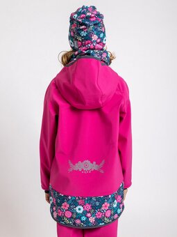 ♥ Dívčí SOFTSHELLOVÁ BUNDA UNUO s fleecem vel. 122/128 ♥ - 7