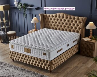 Prodám novou postel 180x200 vč matrace a 2 nočních stolků - 7