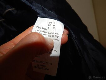 Pánský vlněný kabát s odepínací kapucí zn. Leara Fashion, ve - 7