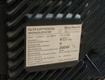 Aktívne repro GRUNDIG MONOLITH 90 + Prereceiver X55 - 7