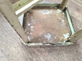 Stará židle, stolička,štokrle,židlička rok 1900-1930,zdobená - 7