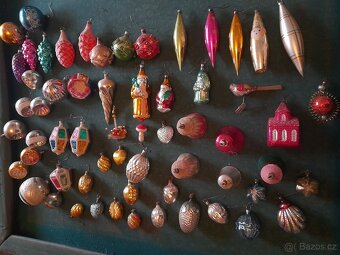 Staré vánoční ozdoby 61 kusů - 7