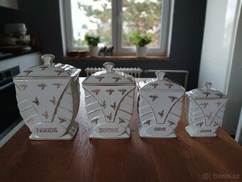 STAROŽITNÉ ART DECO PORCELÁNOVÉ KOŘENKY FRANCIE - 7