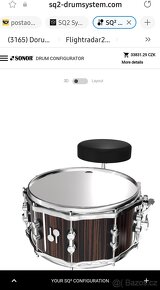 Prodám nový snare Sonor SQ2 Maple- 14x6,5" Ebony(PC33831,-) - 7