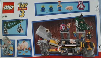 Nové LEGO 7596 Příběh hraček 3 - Únik z drtičky odpadu - 7