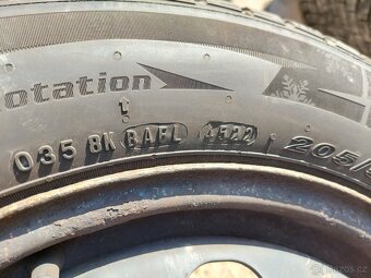 16'' disky 5x112 se zímními pneu 205/55 nexen 8,5 a 7,8 mm - 7