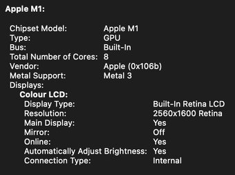 MacBook M1 | 8 GPU | 512GB SSD | TOP stav | 86 % baterie - 7