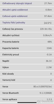 2x elektrická koloběžka SENCOR ONE S20 – málo používané - 7