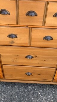 Ikea komoda masiv - Markor Leksvik Hemnes antik - 7