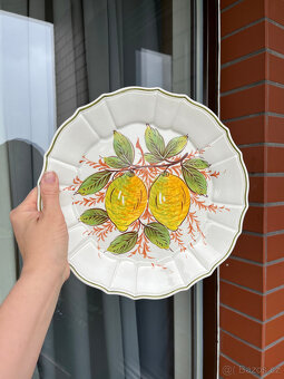 Kameninový závěsný talíř Citrony 27 cm, Moretti Itálie - 7