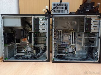 HP diskové pole, PC, páskovky LTO2 a LTO3, disky, z420 - 7