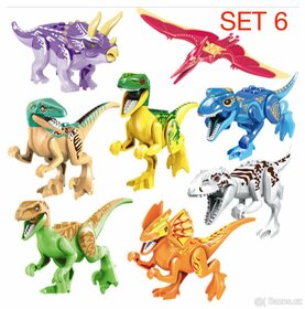 Rôzne dinosaury (8ks) typ lego - nové, nehrané - 7
