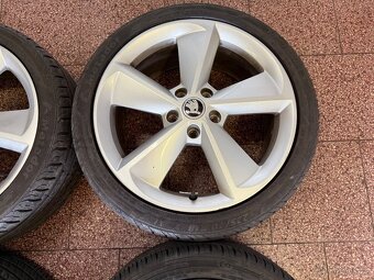Originální Alu kola Škoda r18 letní pneu - 7