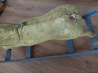 Starý houpací kůň koník - hračka retro vintage velice pěkný - 7