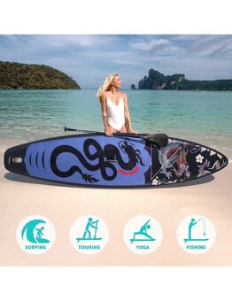 Surfboard Black Dragon SUP PaddleBoard nafukovací 350x83x15c - 7