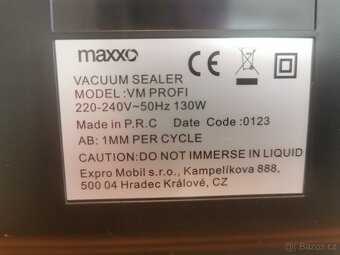 vakuovačka potravin Maxxo VM profi - 7