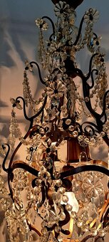 Velký starožitný lustr 1920-30 - 7