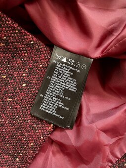 Červený jarní/podzimní kabát H&M - 7