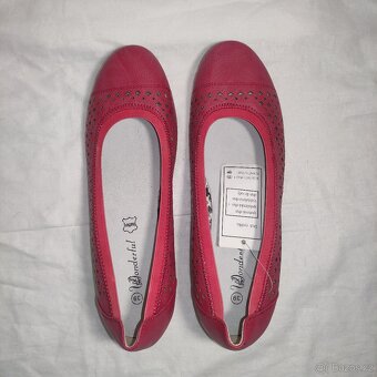 ❗❗KOŽENÉ, VELIKOST 39, ČERVENÉ DÁMSKÉ BOTY❗❗ - 7