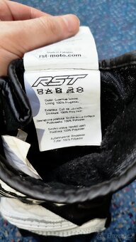RST rukavice BLADE II CE 2125 white, M - nošené v motoškole - 7
