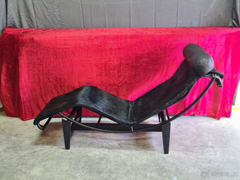 Le Corbusier Originální lehátko LC4 - Pony skin black - č. 9 - 7