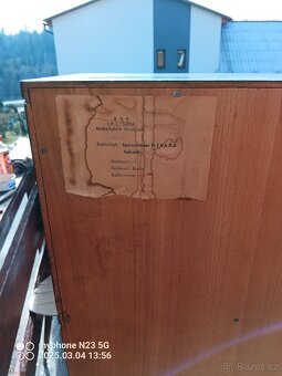 Retro rustikalni sestava sekretář,stůl,židle nevada - 7