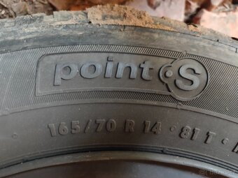 Prodám letní pneumatiky 165/70 R14 - 7