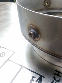 Příruba redukce INOX nerezová 251mm / 197,5mm, výška 116mm - 7