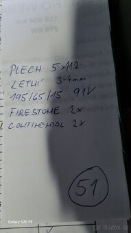 WV PLECH KOLA 195/65/15 91V - 5 X 112 - LETNÍ - Č. 51 - 7