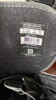 Snowboard boty  Salomon  BOA  EU 40,  25,5 cm - 7