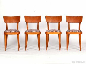 4x přečalouněné židle TON, 1965. - 7