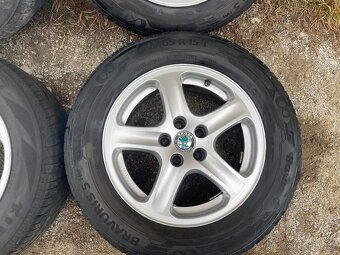 Alu kola 5x100 R15 pneu letní 195/65 R15 - 7