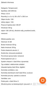 Prodam Lednicku na vino - vinoteku - 7
