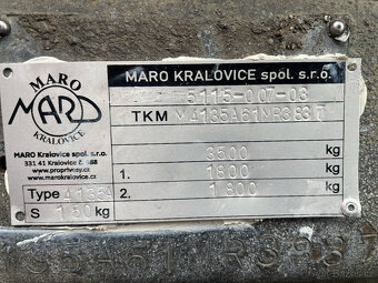Nákladní přívěs valníkový MARO - 7