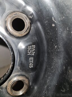 Prodám ocelové disky 5½Jx15 ET45 s letními pneu Michelin - 7