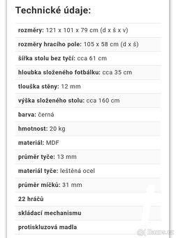 Stolní fotbal pro 4 hráče - 7