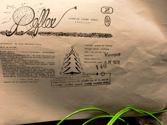 Staré vánoční svíčky Zlatokov, světýlka,koule Reflex, retro - 7