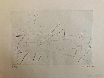 E. Nevan - Odpočívající tanečnice (12 grafík), 1946 - 7